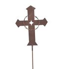 N-a Garden Party Barbed Wire Cross On Rod Shipping 0192324589108
