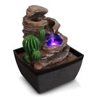 N-a Serenelife Desktop Electric Water Fountain Decor Led Indoor 0842893100401