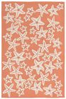 1667-18 N-a Trans Ocean Capri Starfish Coral Area Rug By 0087215337275