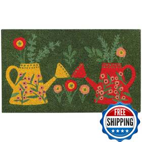 B0fbljf18g Now Designs Doormat W18 X L30inches - Watering Cans Collection Durable And Stylis