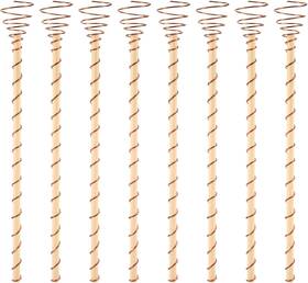 15013 Nqeuepn 8pcs Electroculture Plant Stakes Long Copper Rods Color Wood 15013 Nqeuepn 8pcs Electroculture Plant Stakes Long Copper Rods Color Wood