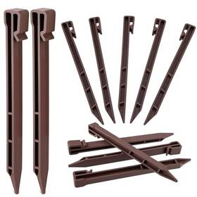 Oen 792483677939 Landscape Edging Garden Stakes Heavy Duty Plastic Yard Stake 10 Inch Oen 792483677939 Landscape Edging Garden Stakes Heavy Duty Plastic Yard Stake 10 Inch