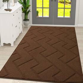 B0cryw25kp Olanly Indoor Door Mat 71x47 Dirt Resistant Absorbent Non-slip Rubber Back Easy