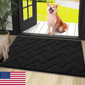 B0dhtdj5gy Olanly Indoor Door Mat 36x24 Dirt Resistant Absorbent Non-slip Rubber Washable
