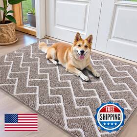 B0fsx9k67v Olanly Front Door Mat Non-slip Rubber Backing Dirt Resistant Absorbent Washable