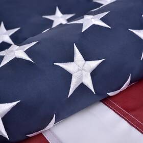 B0bvy5h1dl Olynese Heavy Duty 4x6 Ft American Us Flag Embroidered Stars Uv Protected Polyester