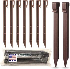 One Stop Outdoor 050967655713 Usa Made - 10 Pack Brown Inch Heavy Duty Plastic Landscape Edging One Stop Outdoor 050967655713 Usa Made - 10 Pack Brown Inch Heavy Duty Plastic Landscape Edging