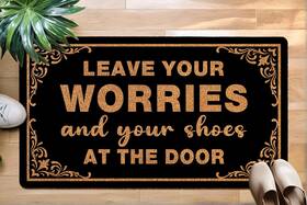 B0df51cc49 Oujilidemat Inch Leave Your Shoes And Worries Doormat 30 X17 Large Welcome Mat B0df51cc49 Oujilidemat Inch Leave Your Shoes And Worries Doormat 30 X17 Large Welcome Mat