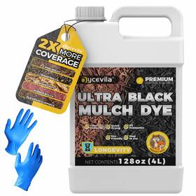 Oycevila 795276088448 Ultra Black Mulch Dye Concentrated Liquid S