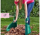 Pair New Improved Big Green Gorilla Yard Hand Scoop Leaf Rake Multipurpose 646054994973