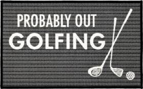 B0dhy9mznk Pavilion Gift Company Out Golfing 27.5x17.75 Decorative Entryway Floor Mat Golfe