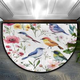 B0dxpdzyht Peaom Spring Bird Flower Half Round Door Mat Indoor Entrance Low Pile Non Slip A B0dxpdzyht Peaom Spring Bird Flower Half Round Door Mat Indoor Entrance Low Pile Non Slip A