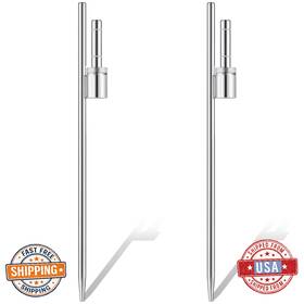 B0cgzbjrl8 Pelopy Feather Flag Ground Spike Stake Heavy Duty Pole Holder Outdoor Banne