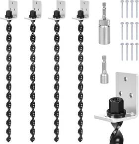 Hdw00100-g Phatrip 24 Inch Ground Anchors Screw In 4pcs Heavy Duty Mobile Home Sliver