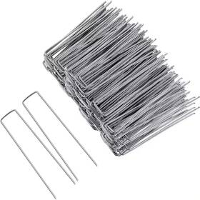 Phewnyzo 445021167111 8 Inch Silver Alloy Steel 11 Gauge Anti-rust Garden Stakes Landscape Staples For Phewnyzo 445021167111 8 Inch Silver Alloy Steel 11 Gauge Anti-rust Garden Stakes Landscape Staples For