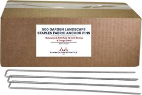 Pinnacle Mercantile 300481428806 Usa Made 500- Pack 12 Inch Galvanized Garden Stakes Staples