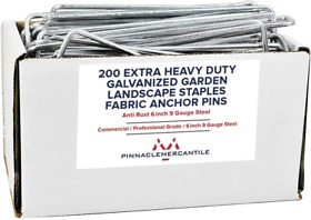 Pinnacle Mercantile Galvanized Garden Landscape Staples Fabric Anchor Pins