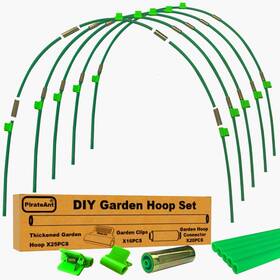 Ghdg25 Pirateant Greenhouse Hoops Set For Diy Grow Tunnel Metal Connectors Dark Green