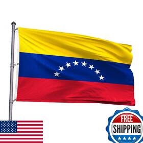 B0d92ydj2s Plaiei Venezuela Extra Large Flag 8x12ft - Giant Venezuelan National Polyester Printed