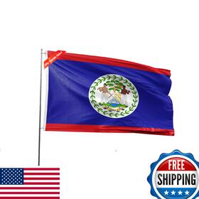 B0d92z3f9r Plaiei Double Sided Belize Flag 4x6ft - National Polyester Vivid Colors Durable B0d92z3f9r Plaiei Double Sided Belize Flag 4x6ft - National Polyester Vivid Colors Durable