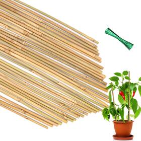 Xzg35 Poliumb 35pcs Plant Stakes Premium Natural Bamboo Garden 18inches Light Brown Xzg35 Poliumb 35pcs Plant Stakes Premium Natural Bamboo Garden 18inches Light Brown
