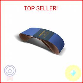 4648036z-3 Powertec 6 X 48 Inch Zirconia Sanding Belts 3pk 36 Grit Belt Sander Be