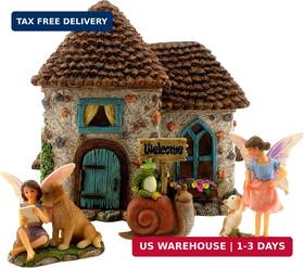 Pretmanns 712038739554 Fairy House Kit - Garden Accessories For Outdoor Miniature Villa Pretmanns 712038739554 Fairy House Kit - Garden Accessories For Outdoor Miniature Villa