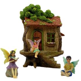 B07shrds7l Pretmanns Fairy House Kit - Garden Accessories For Outdoor Miniature Villa