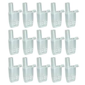 51663-pqdci-15 Pro Bamboo Kitchen 15pcs Plastic Queen Bee Cage Isolator Beehive Export Type