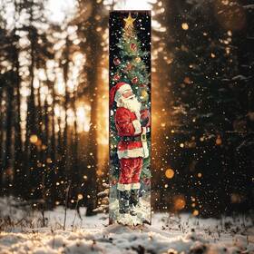 Purple Bamboo Inc. 841167159039 42-inch Christmas Garden Stake Watercolor Santa And Tree Outdoor Dec Purple Bamboo Inc. 841167159039 42-inch Christmas Garden Stake Watercolor Santa And Tree Outdoor Dec