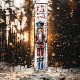Purple Bamboo Inc. 841167159046 42-inch Christmas Nutcracker Garden Stake Watercolor Soldier Outd