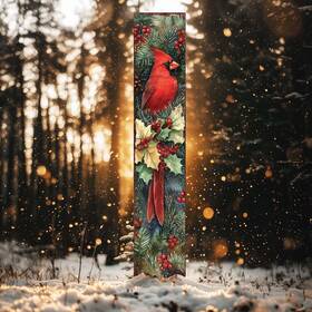 Purple Bamboo Inc. 841167159053 42in Christmas Garden Stake Watercolor Cardinal Design Outdoor Decor Yard A