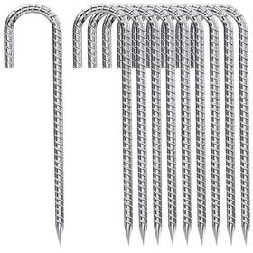 B0crrjpyj7 Qnlong Rebar-stakes-12-inch Ground Stakes Heavy Duty J-hook Galvanized Anti-rust B0crrjpyj7 Qnlong Rebar-stakes-12-inch Ground Stakes Heavy Duty J-hook Galvanized Anti-rust