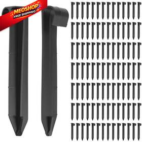 Dg33959 Qwork Irrigation Tubing Hold 100 Pack 1/2 Inch Pe Plastic Hose Stakes - 4.33 Dg33959 Qwork Irrigation Tubing Hold 100 Pack 1/2 Inch Pe Plastic Hose Stakes - 4.33