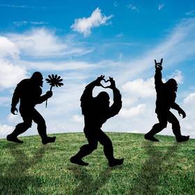 Sxdc01 Rajukit Metal Bigfoot Yard Decor - Standout Sasquatch Outdoor Silhouette Black Sxdc01 Rajukit Metal Bigfoot Yard Decor - Standout Sasquatch Outdoor Silhouette Black