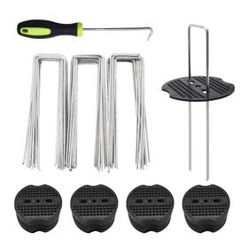 R-garden-201 Renashed 100sets Garden Stakes Staples And Fixing 11 Gauge 6 Inches Silver Black R-garden-201 Renashed 100sets Garden Stakes Staples And Fixing 11 Gauge 6 Inches Silver Black