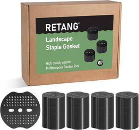 Rt002c Retang 200pcs Landscape Staple Gaskets Garden Stake Ground Black