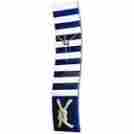 River City Clocks Striped Nautical Wave Glass Clock With Knotted Rope Shipping Included 0711705006340