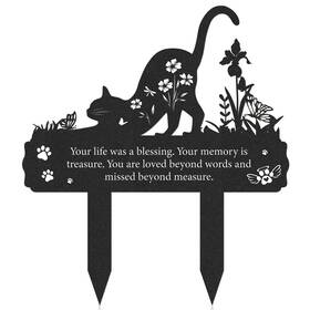 Rng-a040449 Rngmsi Grave Markers For Cemetery Cat Metal Yard Rng-a040449 Rngmsi Grave Markers For Cemetery Cat Metal Yard