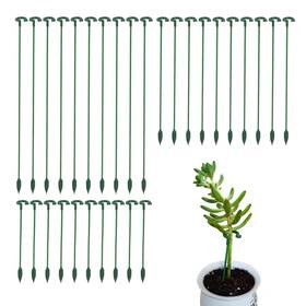 Ma0058 Ruksifg Pack Of 30 Small Plant Stakes For A Set 6.7/10.7/14.6 In Green