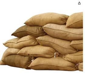 Sandbaggy 747827120336 - Burlap Sand Bag Size 14 Inch X 26 Sandbags 50lb Weight Capacity
