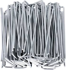 Shanghaiyoupeimaoyiyouxiangongsi 711181553178 Finderomend 100 Pack Landscape Staples 6 Inch 8 Gauge Galvanized Steel Garden Stake Shanghaiyoupeimaoyiyouxiangongsi 711181553178 Finderomend 100 Pack Landscape Staples 6 Inch 8 Gauge Galvanized Steel Garden Stake