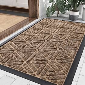 B0dwjgzfjv Smiry Front Door Mat Outdoor Entrance Heavy Duty Natural Rubber Doormat Trap Dir