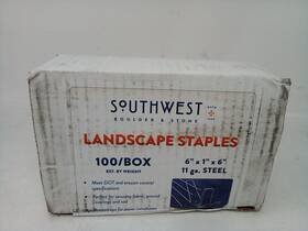 11ga Southwest Landscape 653919253816 Staples 6 Inch X 1 11ga. Steel 100 In Box