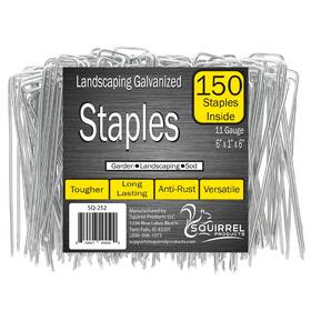 Squirrel Products Sq-252 Galvanized Steel Redrawn Garden Stakes 6 150 Count Silver