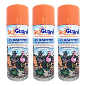 Sun Guard Uv Protectant Spray For Outdoor Decor Garden Patio Furniture 3-pack New