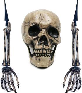 Sunnyglade 747356575782 Realistic Skeleton Stakes Halloween Decoration Scary Ground Sunnyglade 747356575782 Realistic Skeleton Stakes Halloween Decoration Scary Ground