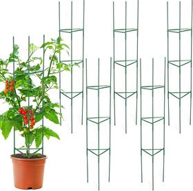 Net-sunnyray-1699 Sunnyray 15 Pack Tomato Cages For Garden 48 Inch Metal Green Net-sunnyray-1699 Sunnyray 15 Pack Tomato Cages For Garden 48 Inch Metal Green