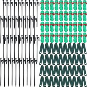 Suzile B0f545bqn8 120pcs Tree Stakes And Supports Heavy Duty Stake Kit For Young Trees Green