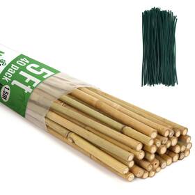 B0c4q7b2jv Swangsa 40-pk 5ft Natural Bamboo Stakes For Plant Support With 200 Twist Ties B0c4q7b2jv Swangsa 40-pk 5ft Natural Bamboo Stakes For Plant Support With 200 Twist Ties